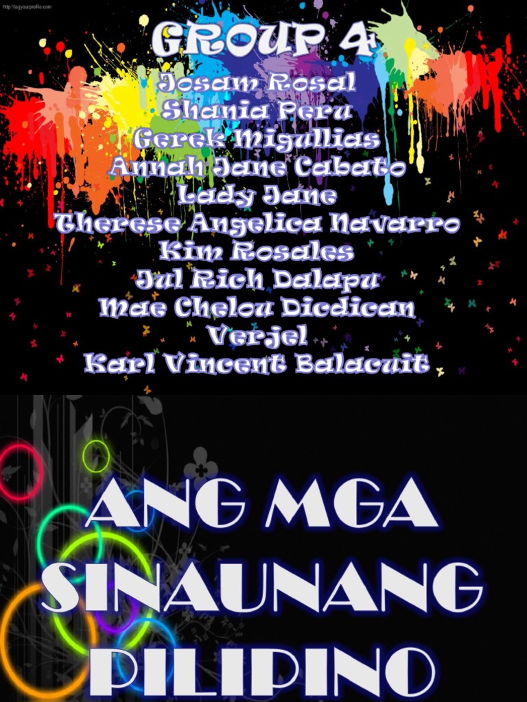 Pananamit Ng Mga Sinaunang Pilipino