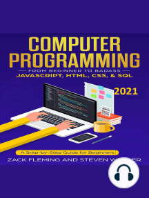 Computer Programming From Beginner To Badass Javascript Html Css Sql By Zack Flemming Steven Webber Audiobook Scribd
