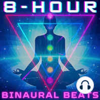 ? 8 Hours of Relaxing Ocean Waves, Distant Thunder, and Warm Fireplace with 9 Hz Alpha Wave Binaural Beats | Reduce Stress and Fall Asleep ?