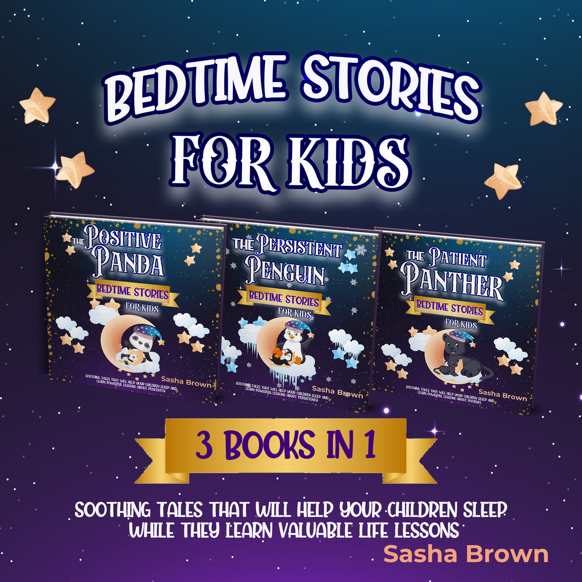 Bedtime Stories for Kids: 3 books in 1 by Sasha Brown (Audiobook ...