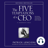 The Five Temptations of A CEO: A Leadership Fable