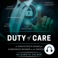 Duty of Care: An Executive Guide for Corporate Boards in the Digital Era
