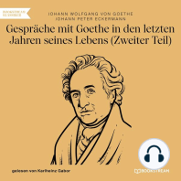 Gespräche mit Goethe in den letzten Jahren seines Lebens - Zweiter Teil (Ungekürzt)