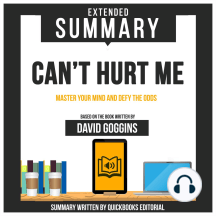 Summary: Can't Hurt Me by David Goggins: Master Your Mind and Defy the Odds  by Meaningful Publishing - Audiobook 