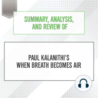 Summary, Analysis, and Review of Paul Kalanithi's When Breath Becomes Air