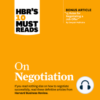 HBR's 10 Must Reads on Negotiation