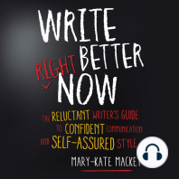 Write Better Right Now