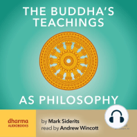 The Buddha's Teachings As Philosophy