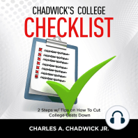 Chadwick's College Checklist 2 Steps w/Tips on How To Cut College Costs