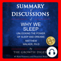 Summary and Discussions of Why We Sleep