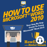 How To Use Microsoft Word 2010