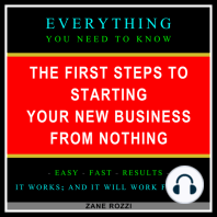 The First Steps to Starting Your New Business From Nothing