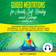 Guided Meditations for Anxiety, Self-Healing and Sleep - 3 Books in 1 Beginners Mindfulness Meditation Techniques to reduce Stress, defeat Panic Attacks and Quiet the Mind in difficult Times