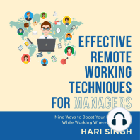 Effective Remote Working Techniques for Managers