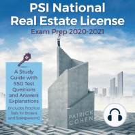 PSI National Real Estate License Exam Prep 2020-2021