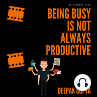 Being Busy Is Not Always Productive