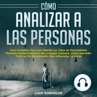 CÓMO ANALIZAR A LAS PERSONAS