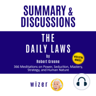 Summary and Discussions of The Daily Laws By Robert Greene