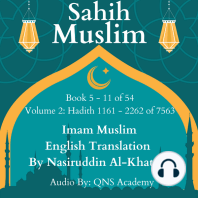 Sahih Muslim English Audio Book 5-11 (Vol 2) Hadith number 1161-2262 of 7563