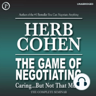 The Game of Negotiating