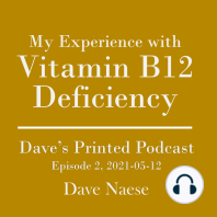 My Experience with Vitamin B12 Deficiency