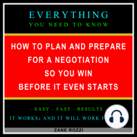 How to Plan and Prepare for a Negotiation So You Win Before It Even Starts