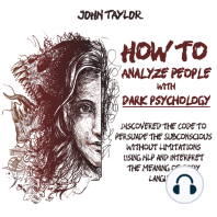 How to Analyze People with Dark Psychology