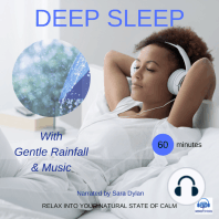 Deep sleep meditation Gentle rain fall & Music 60 minutes