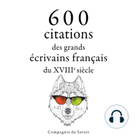 600 citations des grands écrivains français du XVIIIe siècle