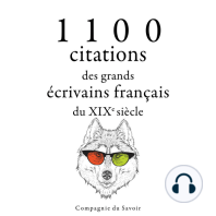 1100 citations des grands écrivains français du XIXe siècle