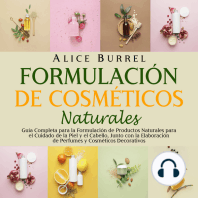 Formulación de cosméticos naturales