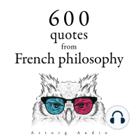 600 Quotations from French philosophy