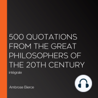 500 Quotations from the Great Philosophers of the 20th Century