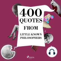 400 Quotes from Little-known Philosophers