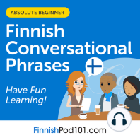 Conversational Phrases Finnish Audiobook