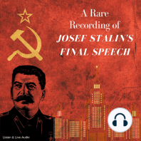 A Rare Recording of Josef Stalin's Final Speech