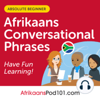 Conversational Phrases Afrikaans Audiobook