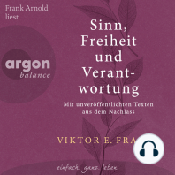 Sinn, Freiheit und Verantwortung - Mit unveröffentlichten Texten aus dem Nachlass (Ungekürzte Lesung)