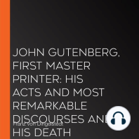 John Gutenberg, First Master Printer