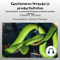 Gestionarea Timpului Și Productivitatea