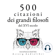 500 citazioni dei grandi filosofi del XVI secolo