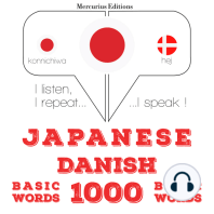 デンマーク語の1000の必須単語: I listen, I repeat, I speak : language learning course