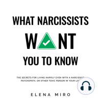 What Narcissists Want You to Know