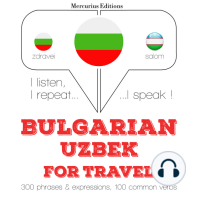 Туристически думи и фрази в узбекски