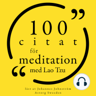 100 citat för meditation med Lao Tzu