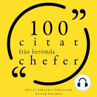 100 citat från berömda chefer