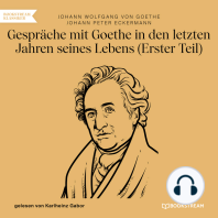 Gespräche mit Goethe in den letzten Jahren seines Lebens - Erster Teil (Ungekürzt)