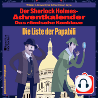 Die Liste der Papabili (Der Sherlock Holmes-Adventkalender