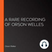 A Rare Recording of Orson Welles