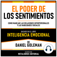 El Poder De Los Sentimientos - Basado En El Libro Inteligencia Emocional De Daniel Goleman